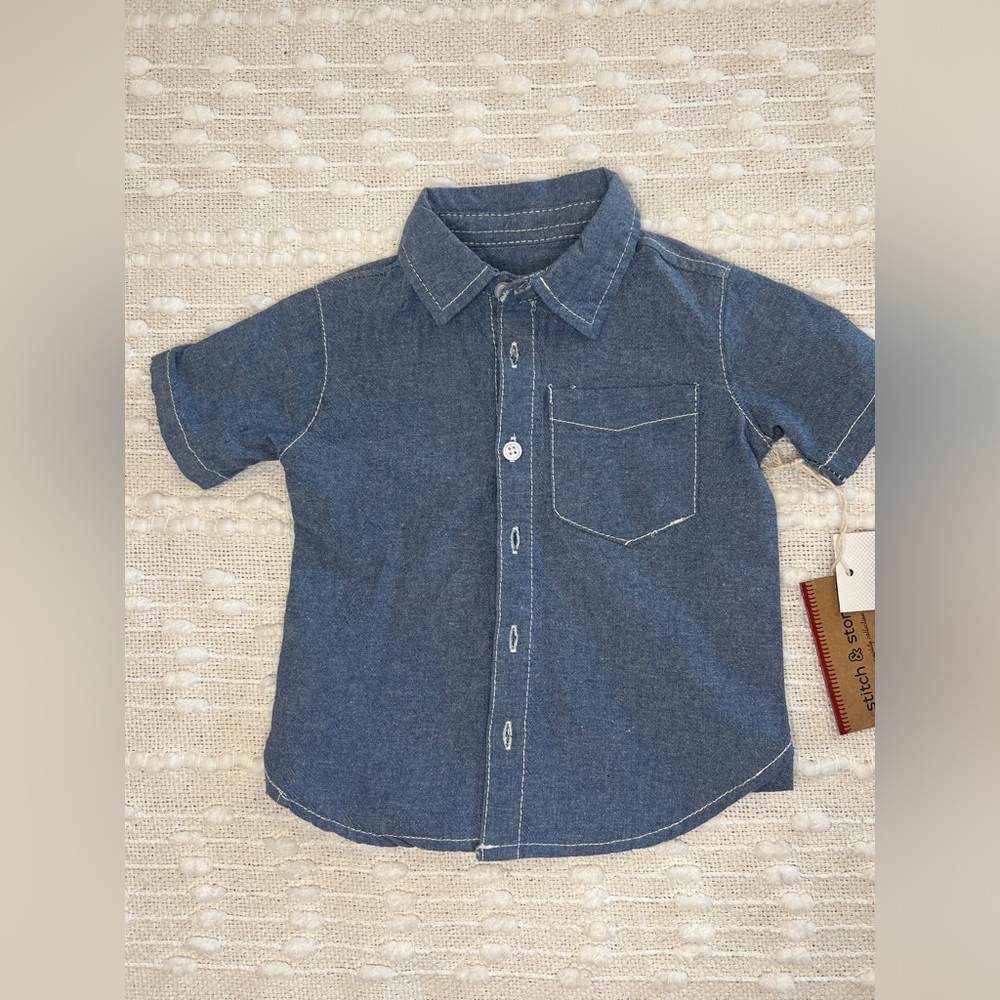 Boy Denim Button Down (2T)